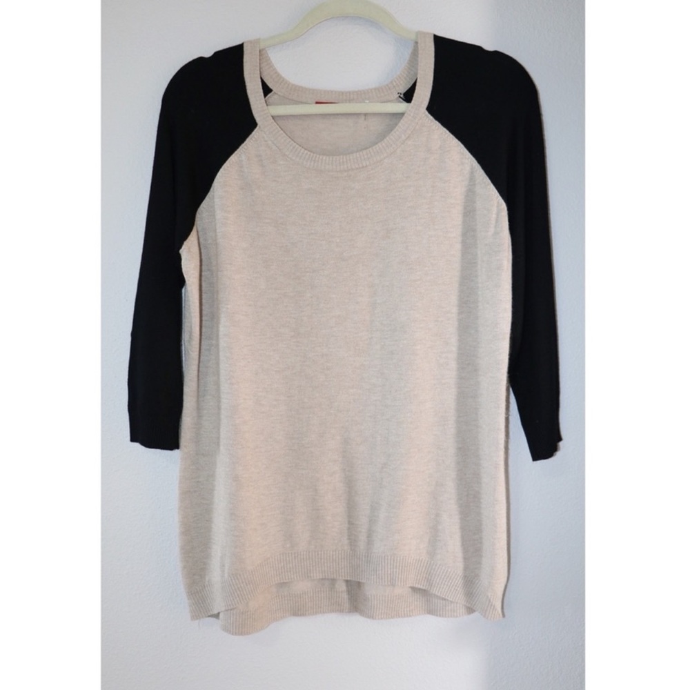 Two Tone Three Quarter Sleeve Shirt